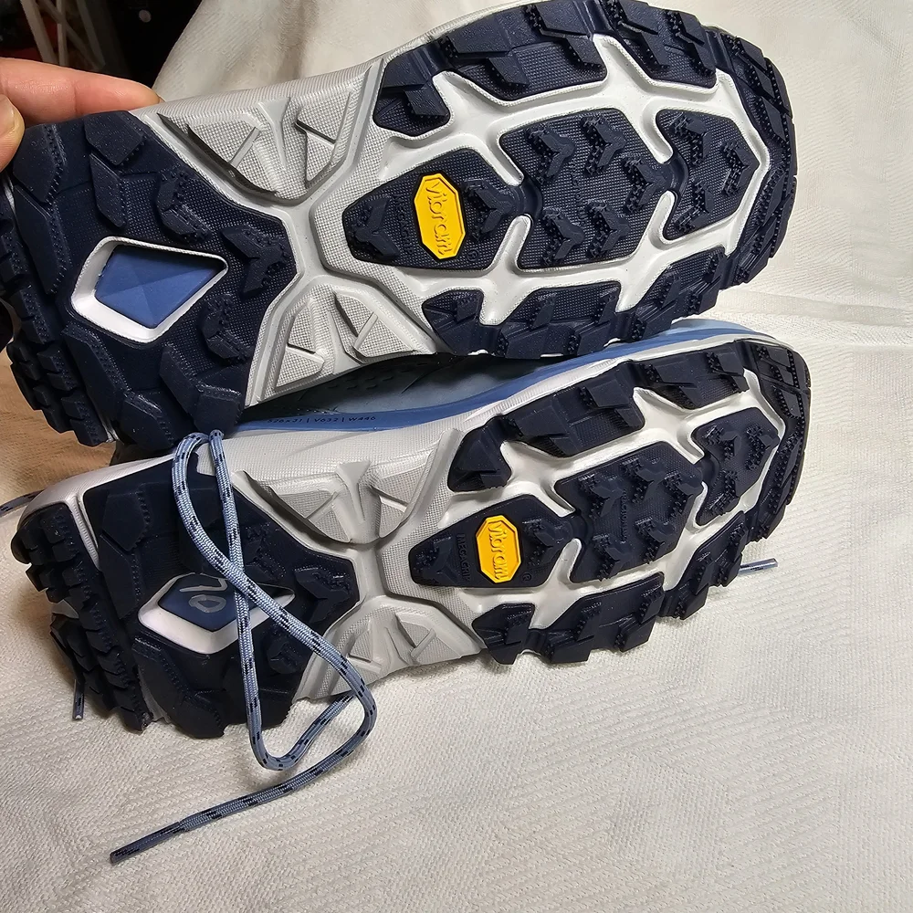 Hoka Gray and Blue Trail Boots - Picture 5 of 8